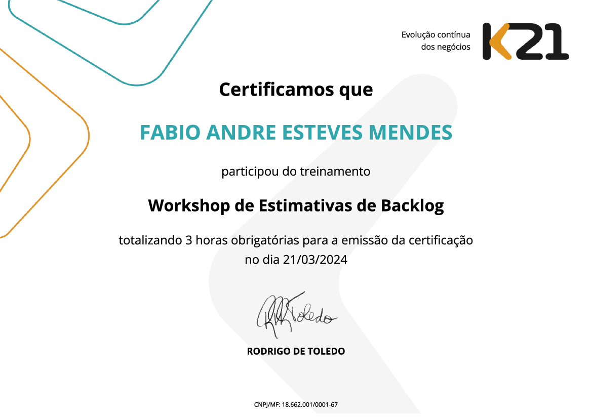 Certificado K21